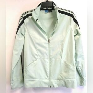 SJB Active Womens XL Jacket Mint Green Sports Activewear Zip Pockets